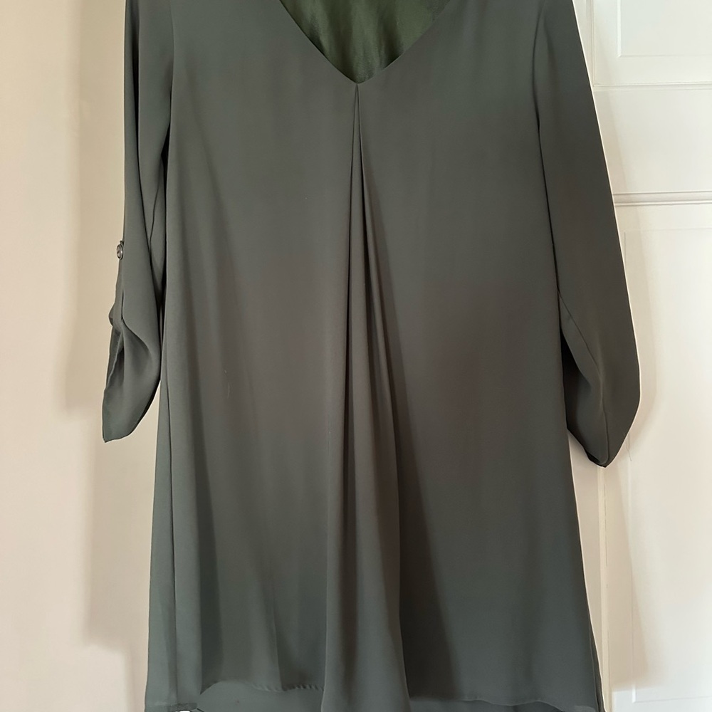 Olive Green Women's Mini Dress